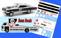 MM-321-C 1966 Hurst Dodge Charger + bonus hauler decal