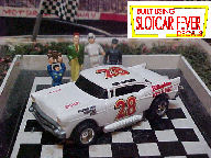 0824SC RTR #28 Fred Lorenzen '57 Chevy 1:64 scale slot car