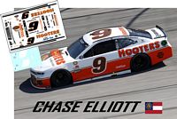 NAS21-015-C #9 Chase Elliott 2021 Allen Kulwicki Hooters Camaro Throwback