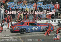 SAL-RPMC19800 Richard Petty STP 43 1980 Chevrolet Monte Carlo stock car model kit (1:25)